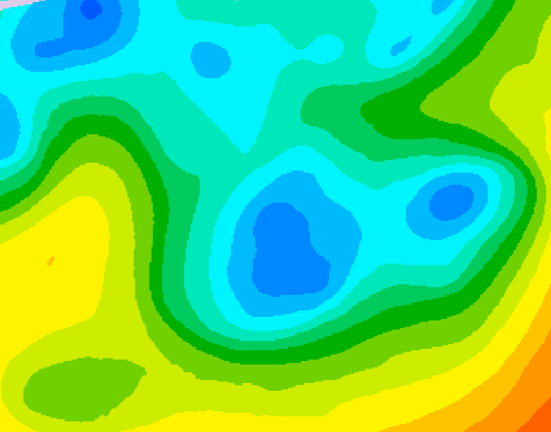 GDPS 500 millibar geopotential height 072 hour forecast chart for Canada based on 2026/05/02 0000Z data