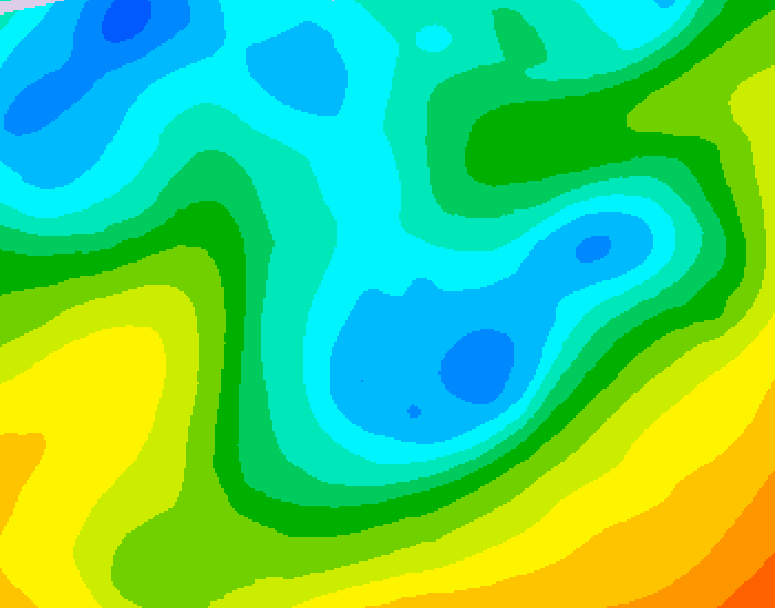 GDPS 500 millibar geopotential height 090 hour forecast chart for Canada based on 2026/05/02 0000Z data