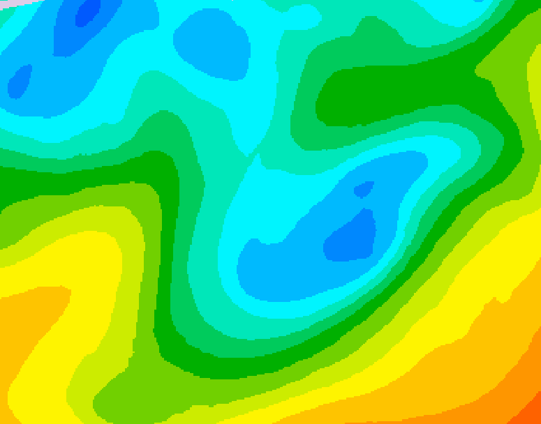 GDPS 500 millibar geopotential height 096 hour forecast chart for Canada based on 2026/05/02 0000Z data
