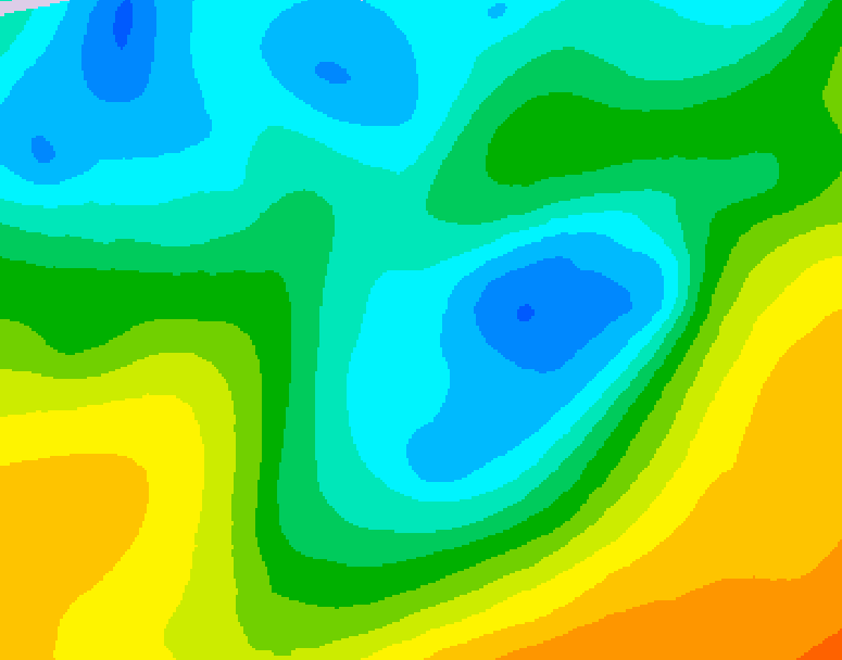 GDPS 500 millibar geopotential height 108 hour forecast chart for Canada based on 2026/05/02 0000Z data