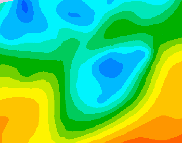 GDPS 500 millibar geopotential height 114 hour forecast chart for Canada based on 2026/05/02 0000Z data