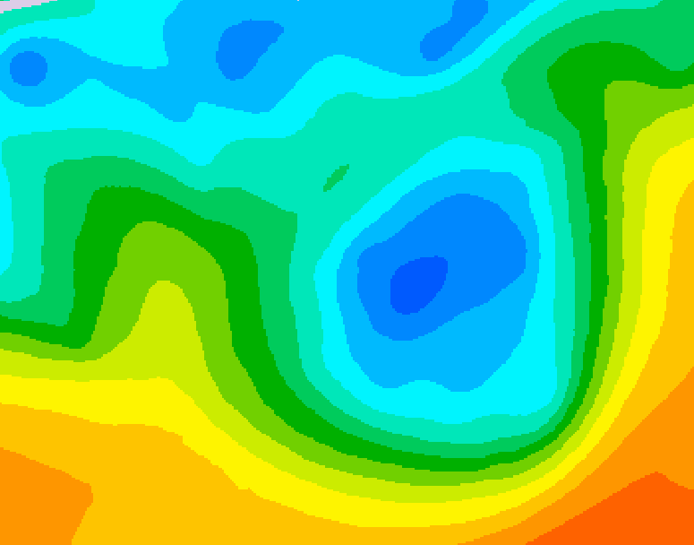 GDPS 500 millibar geopotential height 156 hour forecast chart for Canada based on 2026/05/02 0000Z data