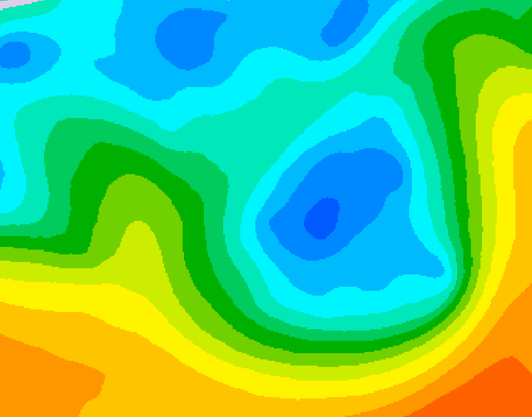 GDPS 500 millibar geopotential height 162 hour forecast chart for Canada based on 2026/05/02 0000Z data