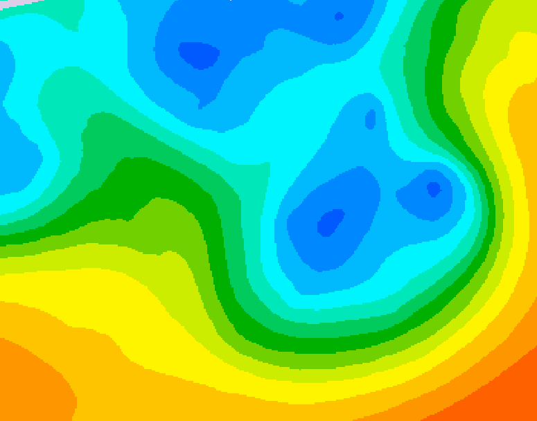 GDPS 500 millibar geopotential height 180 hour forecast chart for Canada based on 2026/05/02 0000Z data
