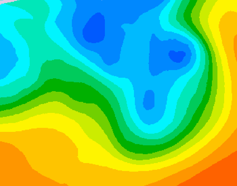 GDPS 500 millibar geopotential height 198 hour forecast chart for Canada based on 2026/05/02 0000Z data