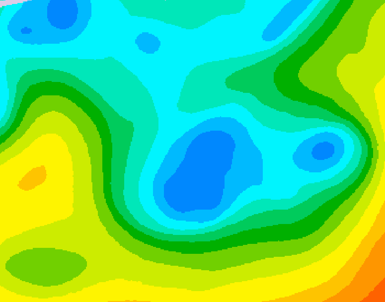 GDPS 500 millibar geopotential height 054 hour forecast chart for Canada based on 2026/05/02 1200Z data