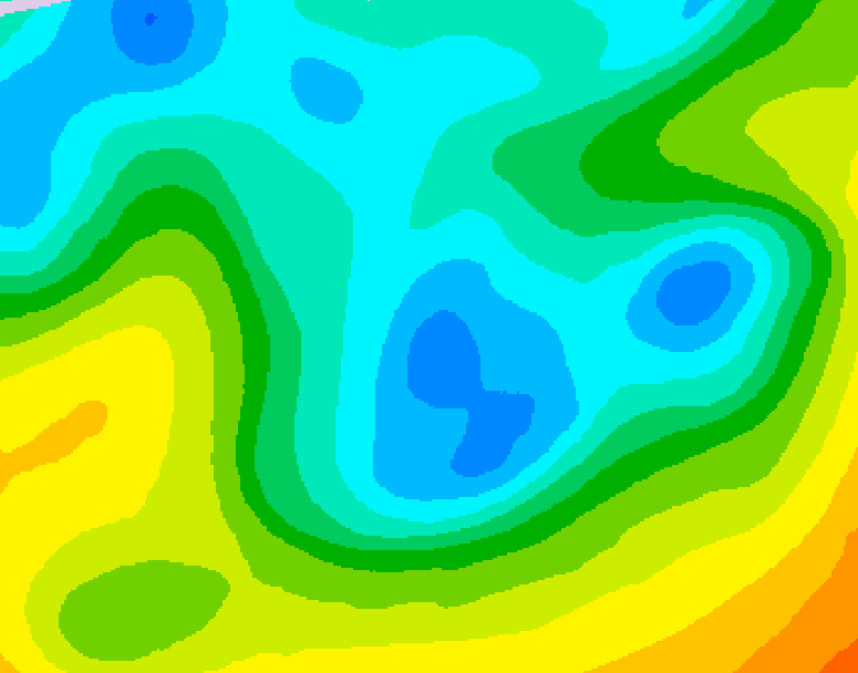 GDPS 500 millibar geopotential height 066 hour forecast chart for Canada based on 2026/05/02 1200Z data