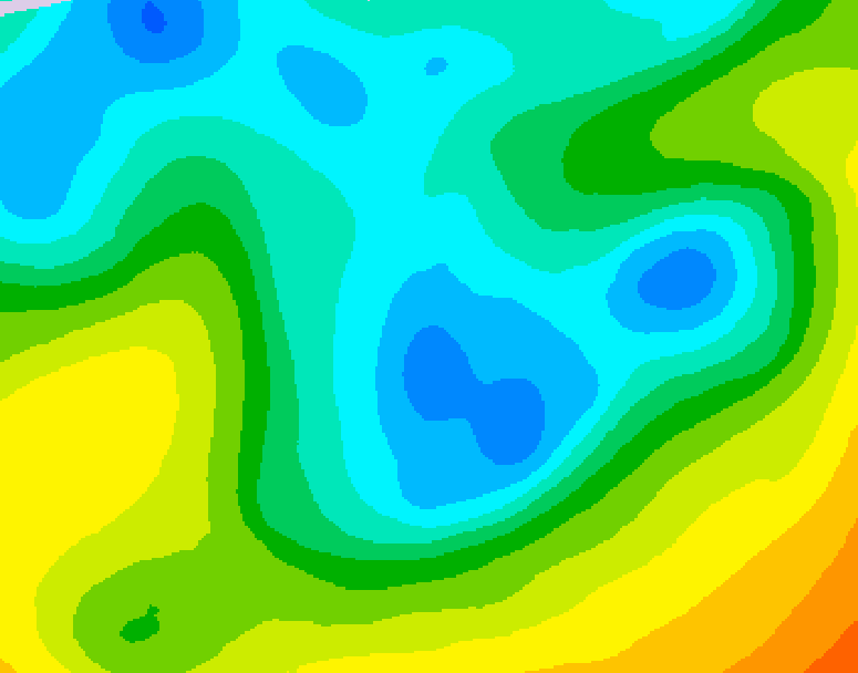 GDPS 500 millibar geopotential height 072 hour forecast chart for Canada based on 2026/05/02 1200Z data