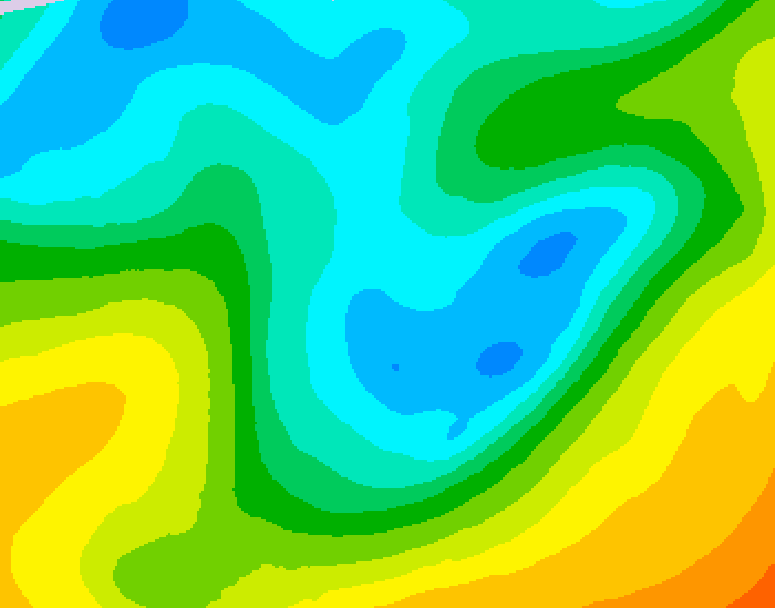 GDPS 500 millibar geopotential height 084 hour forecast chart for Canada based on 2026/05/02 1200Z data