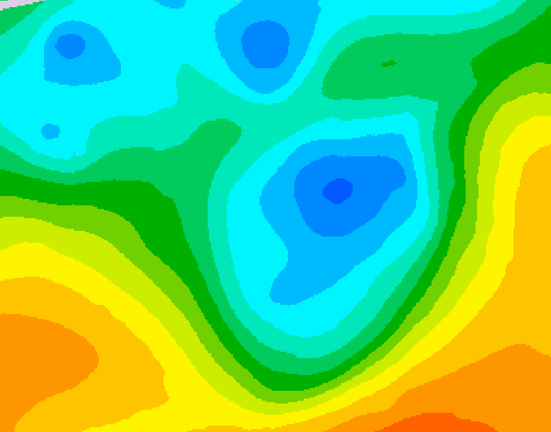 GDPS 500 millibar geopotential height 114 hour forecast chart for Canada based on 2026/05/02 1200Z data