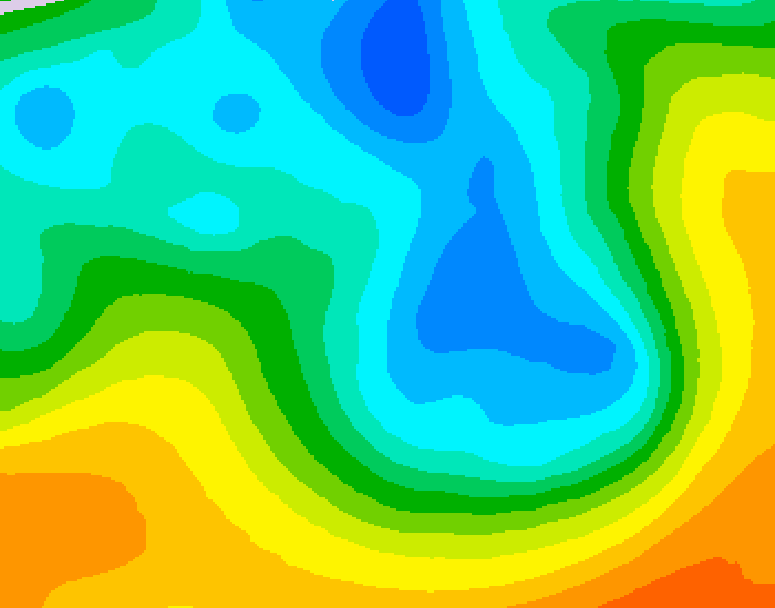 GDPS 500 millibar geopotential height 144 hour forecast chart for Canada based on 2026/05/02 1200Z data