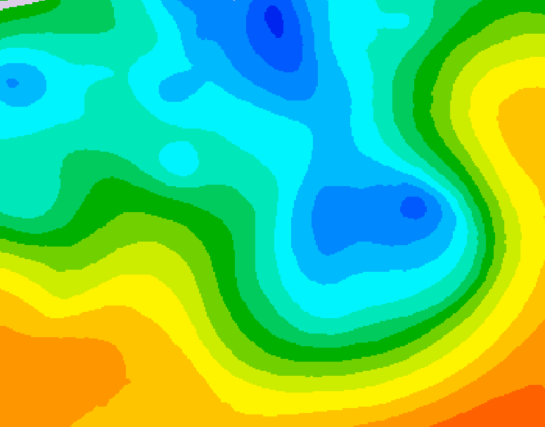 GDPS 500 millibar geopotential height 156 hour forecast chart for Canada based on 2026/05/02 1200Z data