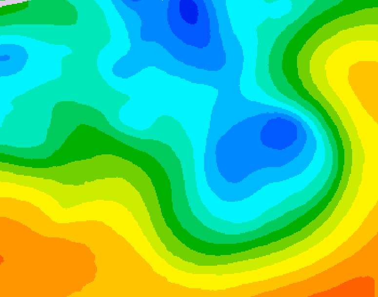 GDPS 500 millibar geopotential height 162 hour forecast chart for Canada based on 2026/05/02 1200Z data