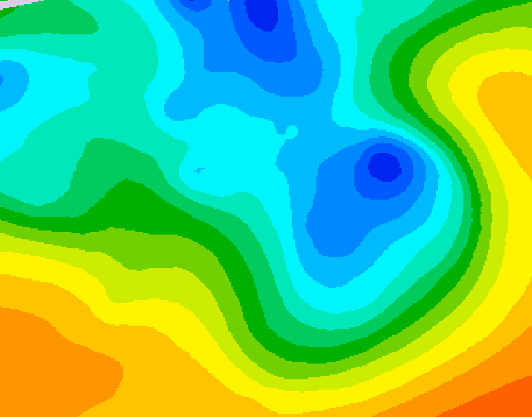 GDPS 500 millibar geopotential height 168 hour forecast chart for Canada based on 2026/05/02 1200Z data