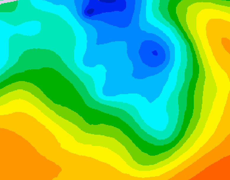 GDPS 500 millibar geopotential height 186 hour forecast chart for Canada based on 2026/05/02 1200Z data