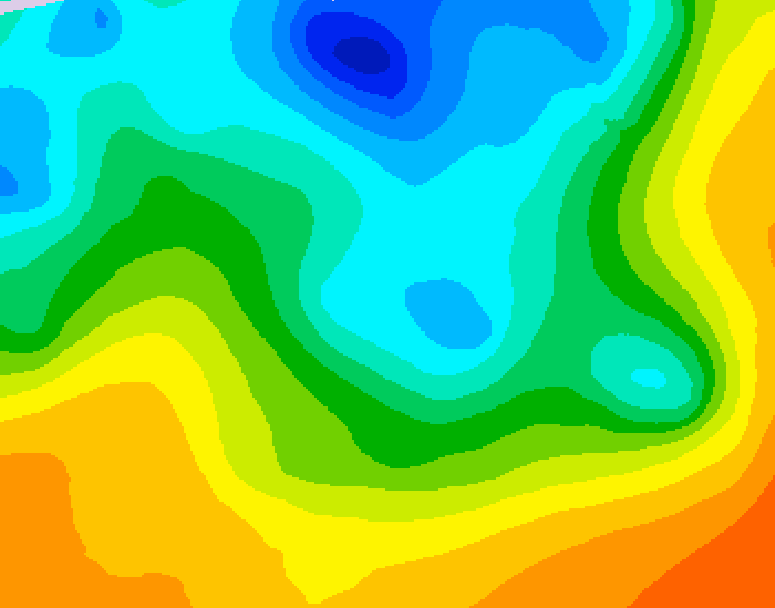 GDPS 500 millibar geopotential height 216 hour forecast chart for Canada based on 2026/05/02 1200Z data