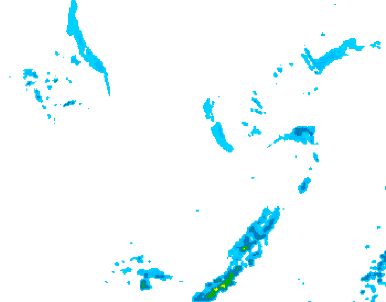 GDPS precipitation 102 hour forecast chart for Canada based on 2026/05/02 0000Z data