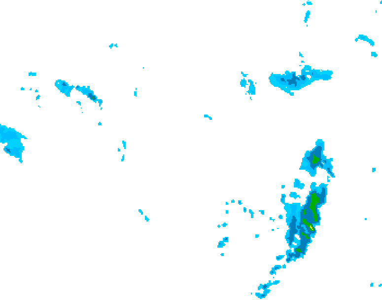 GDPS precipitation 126 hour forecast chart for Canada based on 2026/05/02 1200Z data