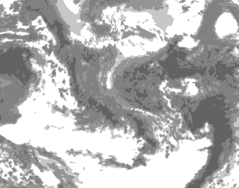 GDPS total cloud 042 hour forecast chart for Canada based on 2026/05/02 0000Z data