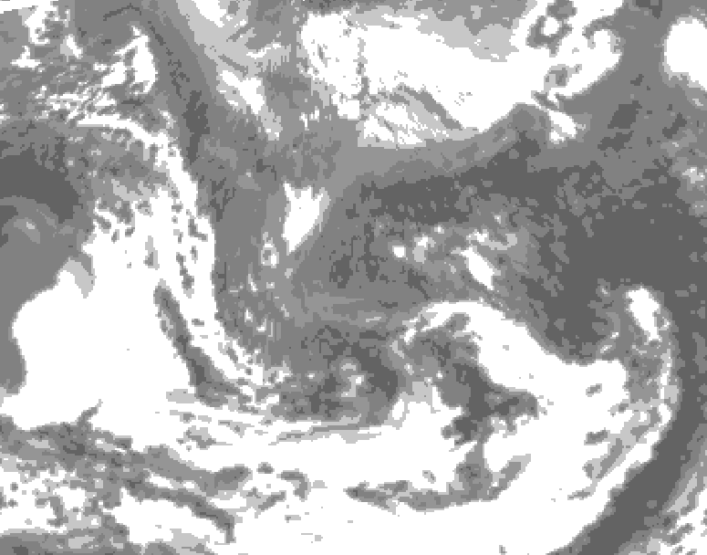 GDPS total cloud 054 hour forecast chart for Canada based on 2026/05/02 0000Z data