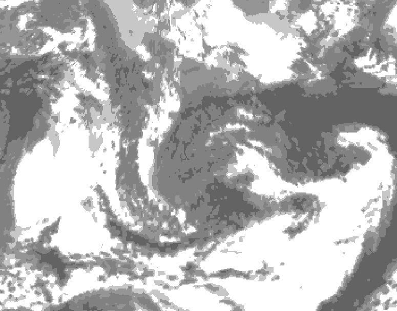 GDPS total cloud 066 hour forecast chart for Canada based on 2026/05/02 0000Z data