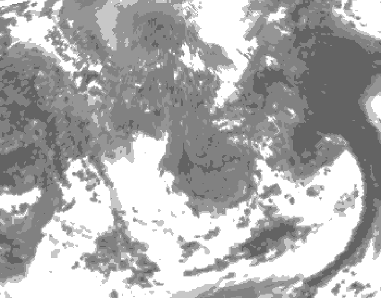 GDPS total cloud 174 hour forecast chart for Canada based on 2026/05/02 0000Z data