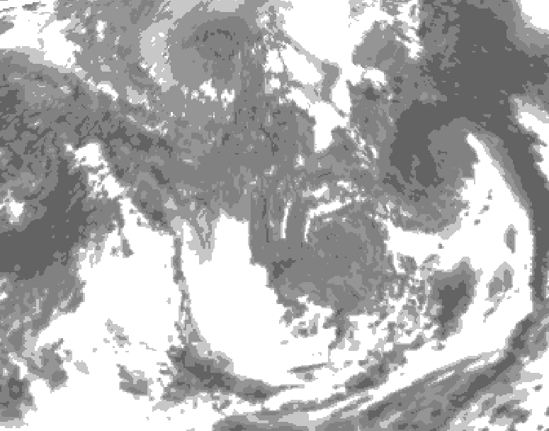 GDPS total cloud 186 hour forecast chart for Canada based on 2026/05/02 0000Z data