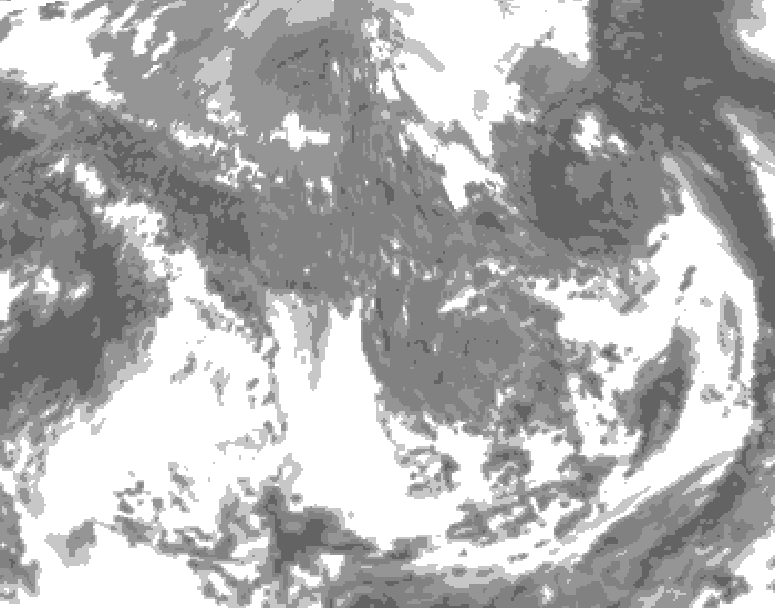 GDPS total cloud 192 hour forecast chart for Canada based on 2026/05/02 0000Z data