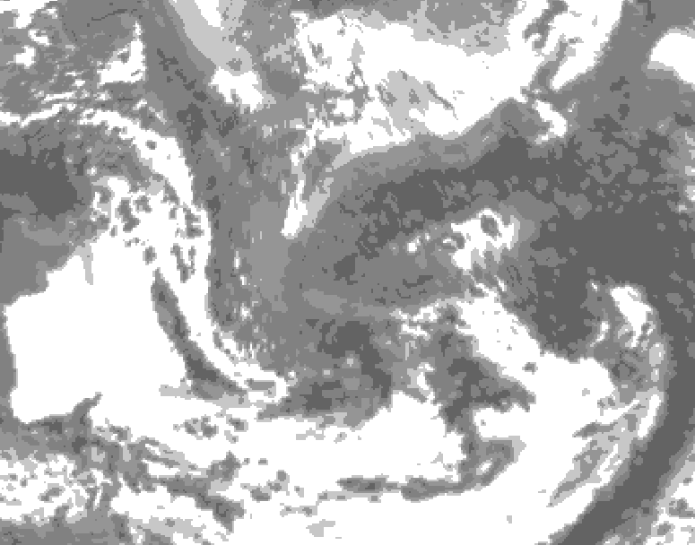 GDPS total cloud 042 hour forecast chart for Canada based on 2026/05/02 1200Z data