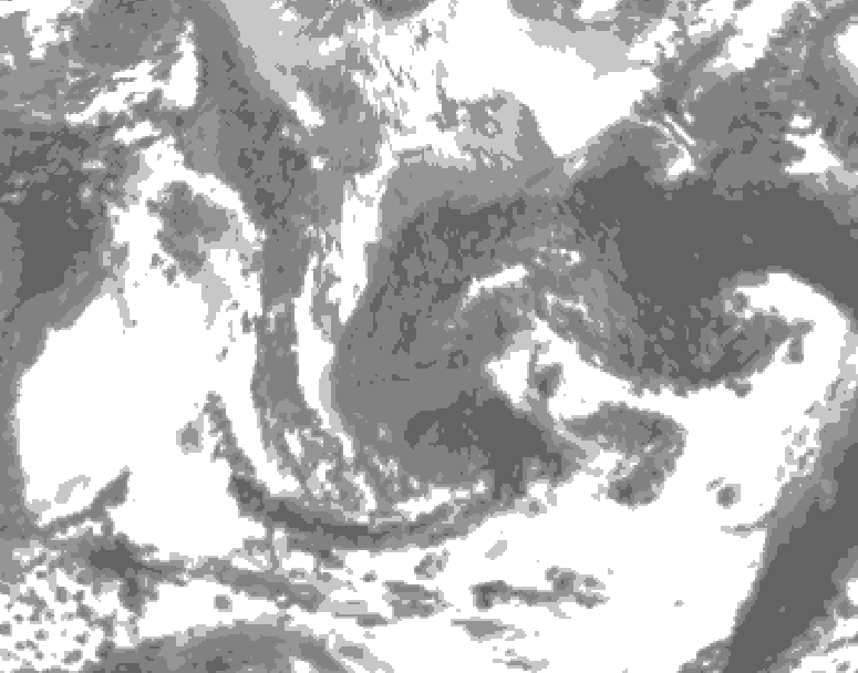 GDPS total cloud 054 hour forecast chart for Canada based on 2026/05/02 1200Z data