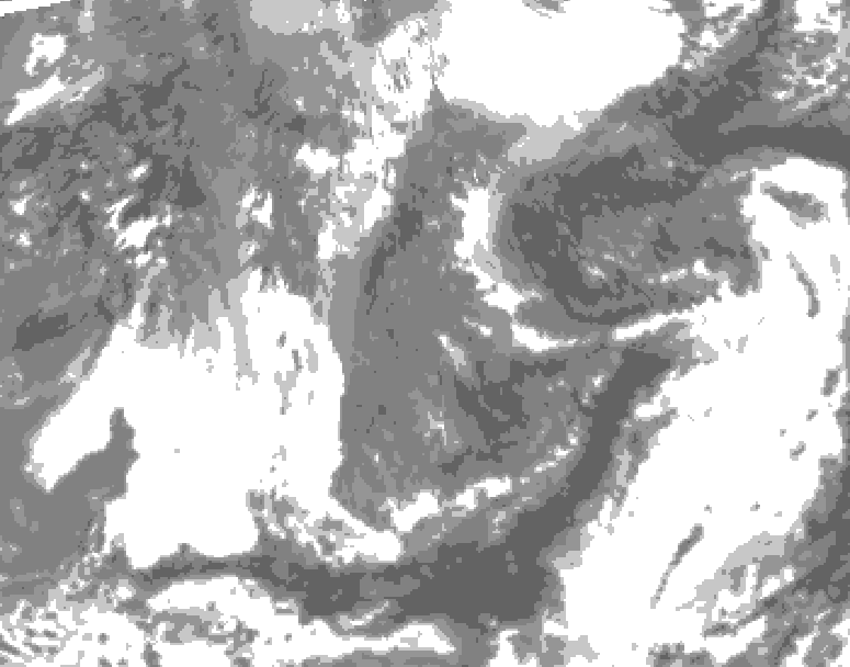 GDPS total cloud 078 hour forecast chart for Canada based on 2026/05/02 1200Z data