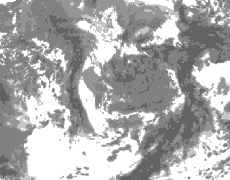 GDPS total cloud 114 hour forecast chart for Canada based on 2026/05/02 1200Z data