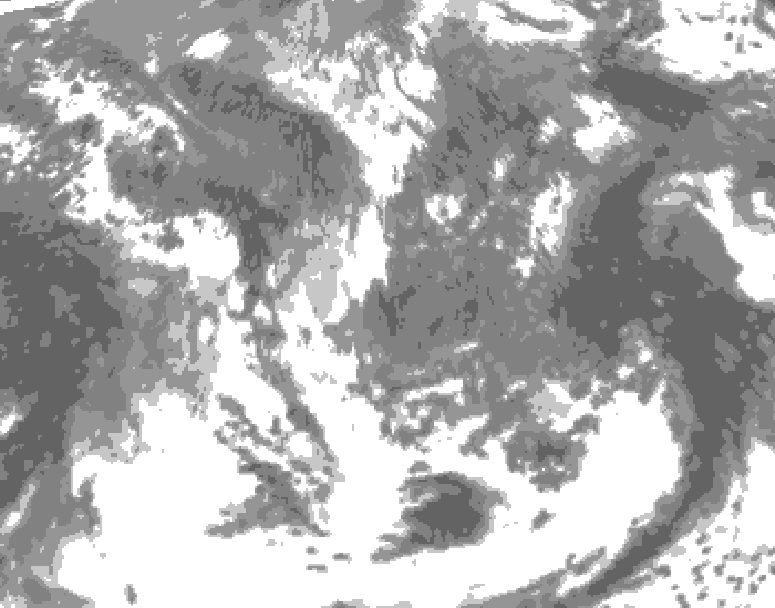 GDPS total cloud 144 hour forecast chart for Canada based on 2026/05/02 1200Z data