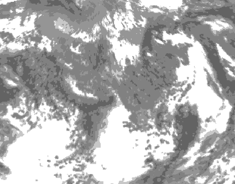 GDPS total cloud 180 hour forecast chart for Canada based on 2026/05/02 1200Z data