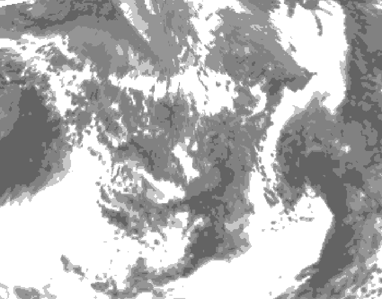 GDPS total cloud 204 hour forecast chart for Canada based on 2026/05/02 1200Z data
