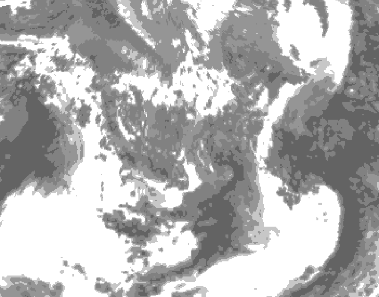 GDPS total cloud 210 hour forecast chart for Canada based on 2026/05/02 1200Z data