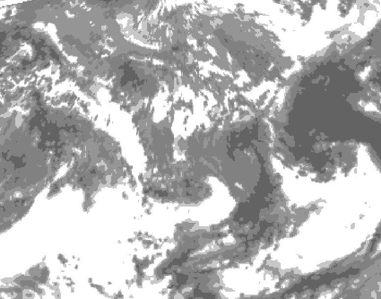 GDPS total cloud 228 hour forecast chart for Canada based on 2026/05/02 1200Z data