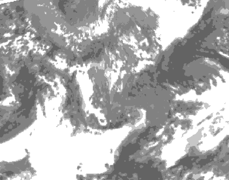 GDPS total cloud 240 hour forecast chart for Canada based on 2026/05/02 1200Z data