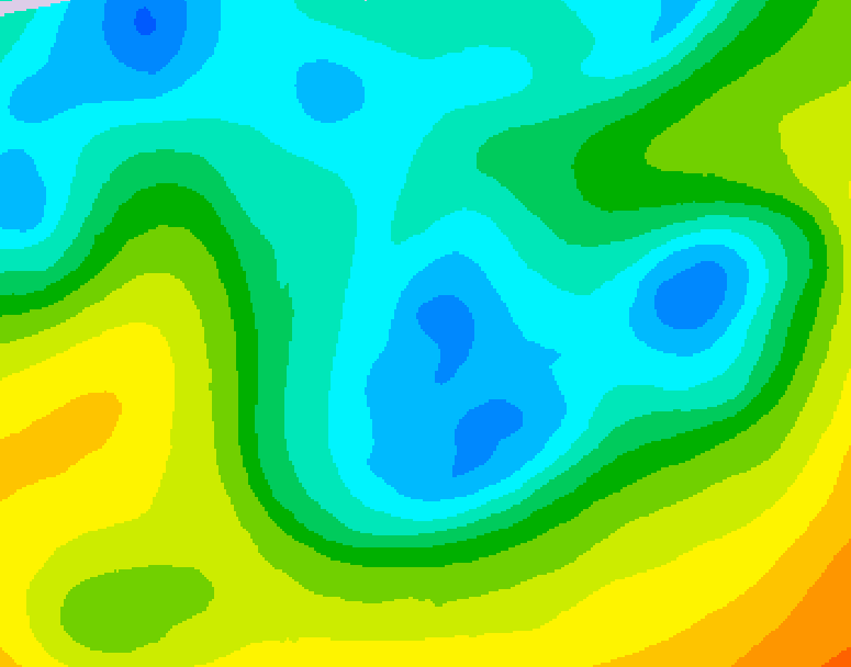 GDPS 500 millibar geopotential height 054 hour forecast chart for Canada based on 2026/05/03 0000Z data