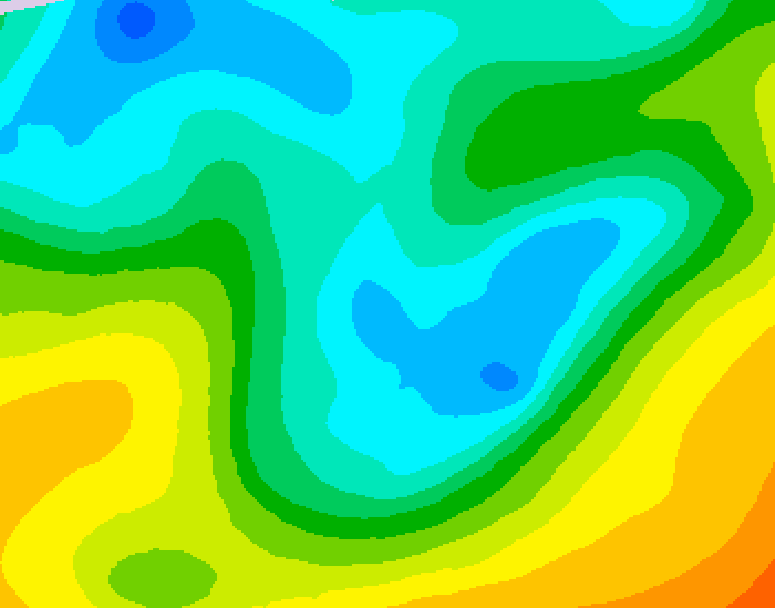 GDPS 500 millibar geopotential height 072 hour forecast chart for Canada based on 2026/05/03 0000Z data