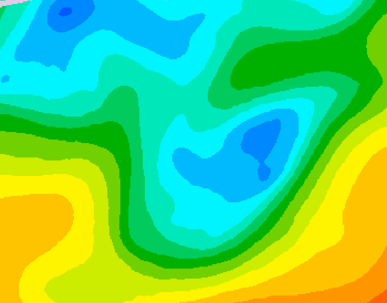 GDPS 500 millibar geopotential height 078 hour forecast chart for Canada based on 2026/05/03 0000Z data