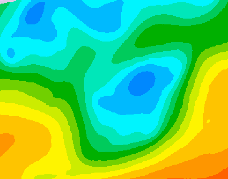 GDPS 500 millibar geopotential height 090 hour forecast chart for Canada based on 2026/05/03 0000Z data