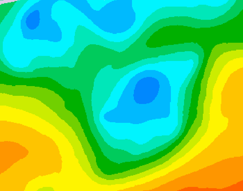 GDPS 500 millibar geopotential height 096 hour forecast chart for Canada based on 2026/05/03 0000Z data