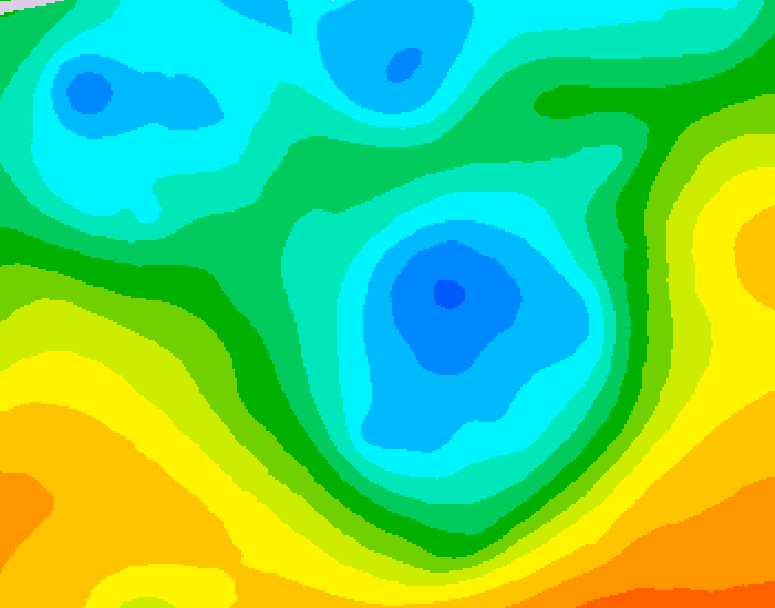 GDPS 500 millibar geopotential height 108 hour forecast chart for Canada based on 2026/05/03 0000Z data