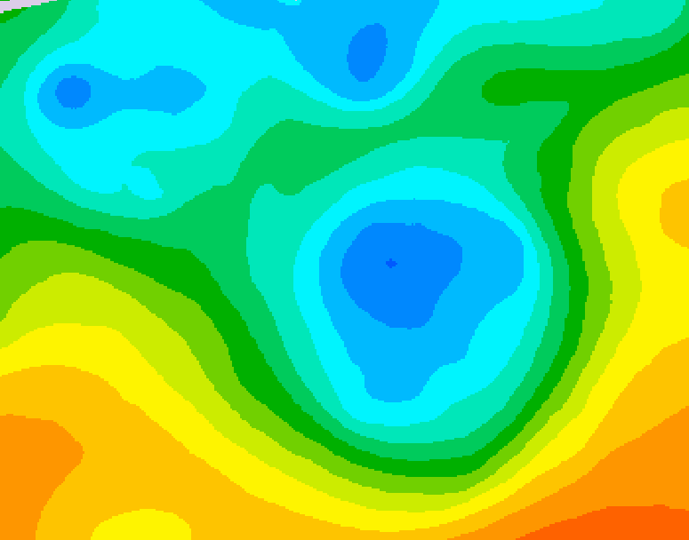 GDPS 500 millibar geopotential height 114 hour forecast chart for Canada based on 2026/05/03 0000Z data