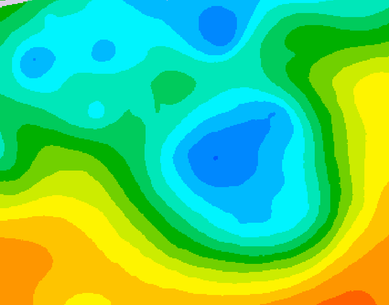 GDPS 500 millibar geopotential height 126 hour forecast chart for Canada based on 2026/05/03 0000Z data