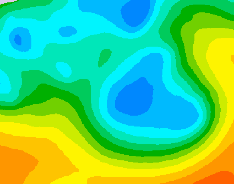 GDPS 500 millibar geopotential height 138 hour forecast chart for Canada based on 2026/05/03 0000Z data