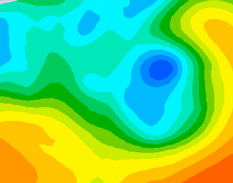 GDPS 500 millibar geopotential height 180 hour forecast chart for Canada based on 2026/05/03 0000Z data