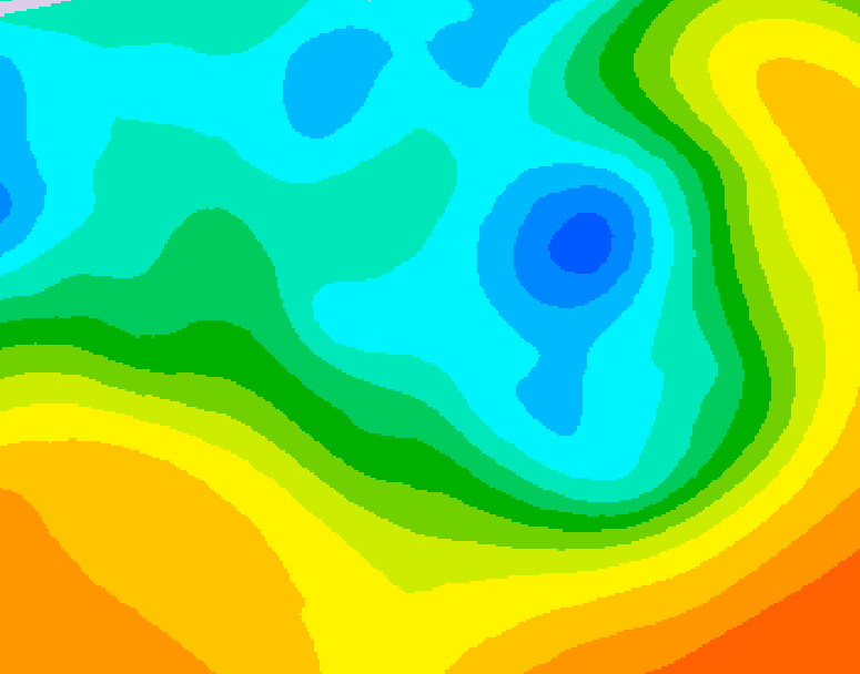 GDPS 500 millibar geopotential height 186 hour forecast chart for Canada based on 2026/05/03 0000Z data
