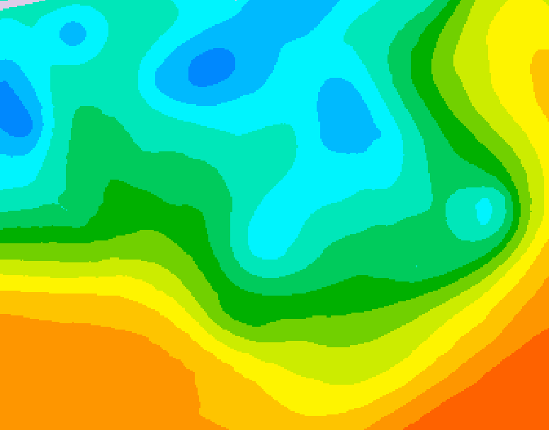 GDPS 500 millibar geopotential height 216 hour forecast chart for Canada based on 2026/05/03 0000Z data